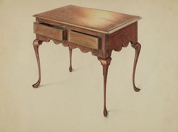 Rectangular Table, c. 1939. Creator: Ruth Bialostosky
