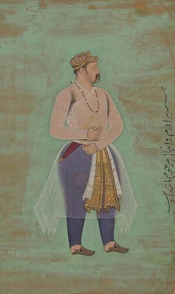 recto: 'Portrait of Prince Danyal', Folio from the Shah Jahan Album, recto: late 16th century. Creator: Manohar