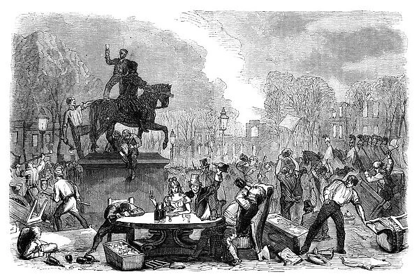 Reform riots in Queens Square, Bristol, 1831 (c1895)