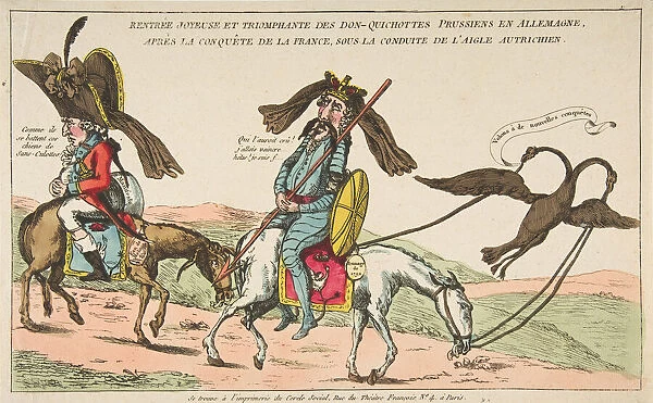 Rentree joyeuse et triomphale des Don-Quichottes Prussiens en Allemagne