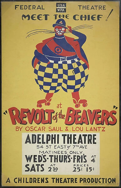 Revolt of the Beavers, New York, 1937. Creator: Unknown