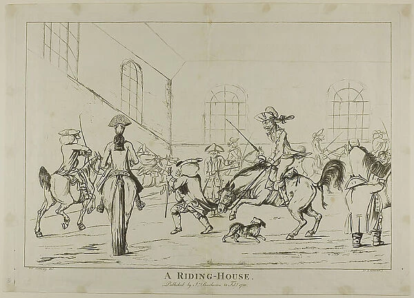 A Riding-House, published 1780. Creator: Unknown