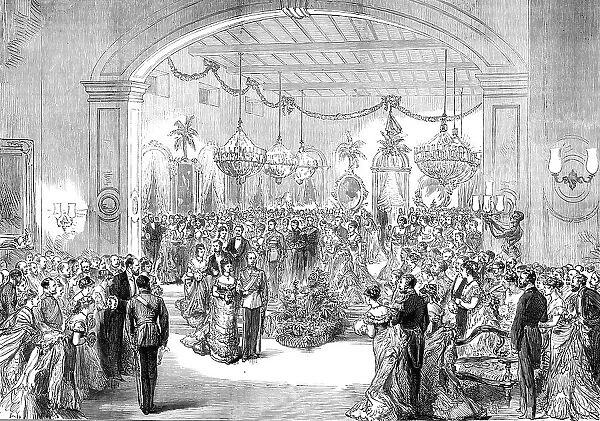 The Royal Visit to India: the Madras Club Ball, from a sketch by an officer of the Serapis, 1876. Creator: Unknown