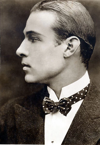 Rudolph Valentino (1895-1926), film actor, born in Italy