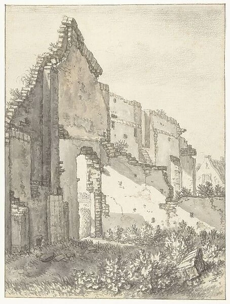 Ruins of a building in Utrecht, 1674. Creator: Herman Saftleven the Younger
