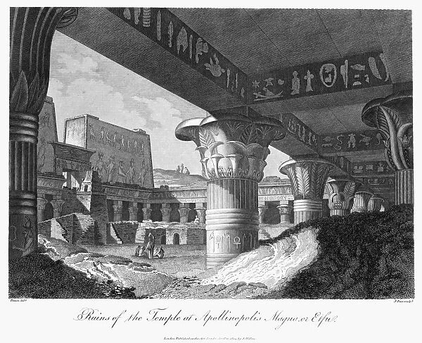 Ruins of the Temple at Apollinopolis Magna or Edfu, Egypt, 1804. Artist: J Pass