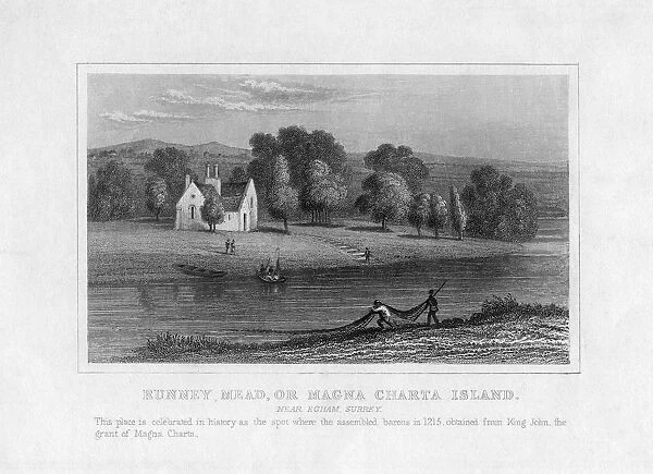 Runney Mead or Magna Charta Island, near Egham, Surrey, 19th century