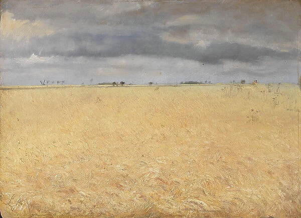 A Rye Field near Ring Village, 1887. Creator: Laurits Andersen Ring