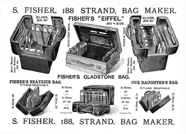 S Fisher, 188 Strand, Bag Maker, 1891