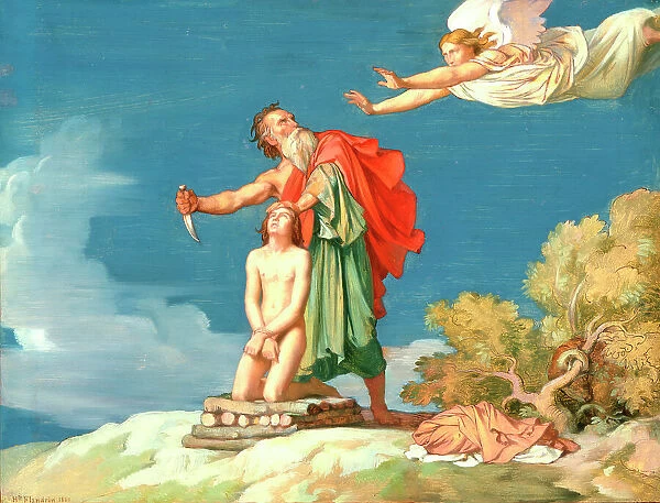 The Sacrifice of Isaac, 1860. Creator: Hippolyte-Jean Flandrin