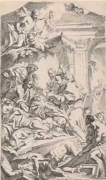 Saint Charles giving communion to the plague-stricken, 1725-75