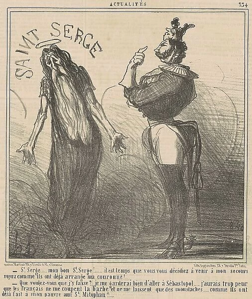 Saint Serge... Mon bon Saint Serge!, 19th century. Creator: Honore Daumier