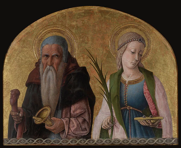 Saints Antony the Hermit and Lucy, ca 1470. Creator: Crivelli, Carlo (c. 1435-c. 1495)
