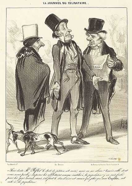 Sans doute M. Riflot le droit... 1839. Creator: Honore Daumier