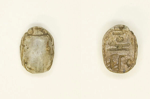 Scarab: Amun-Re, Egypt, New Kingdom-Late Period, Dynasties 18-26 (about 1550-525 BCE)