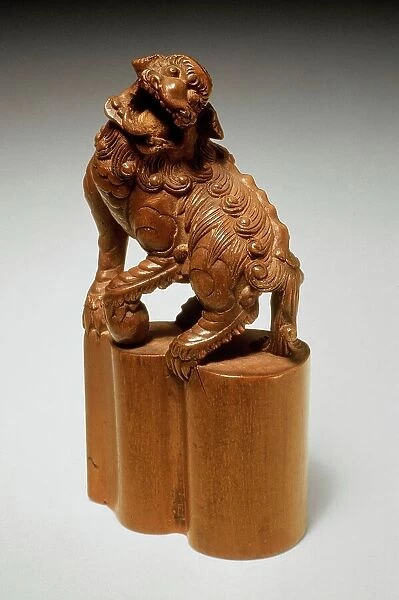 Seal Carved as Chinese Lion, Late 19th century. Creator: Unknown
