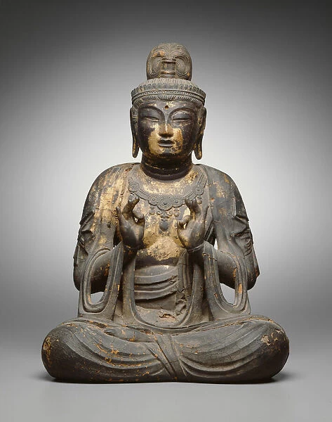 Seated Bodhisattva, 8th century. Creator: Unknown
