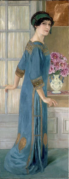 Self-portrait, 1911. Creator: Dufau, Clémentine-Hélène (1869-1937)