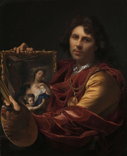 Self-Portrait with the Portrait of his Wife, Margaretha van Rees
