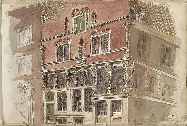 Seventeenth-century facade, 1863. Creator: Isaac Gosschalk