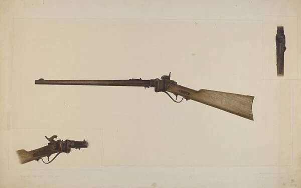 Sharps Rifle, c. 1938. Creator: Clyde L. Cheney