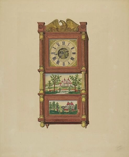 Shelf Clock, c. 1938. Creator: Therkel Anderson