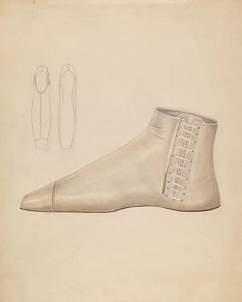 Shoe, c. 1937. Creator: Bessie Forman