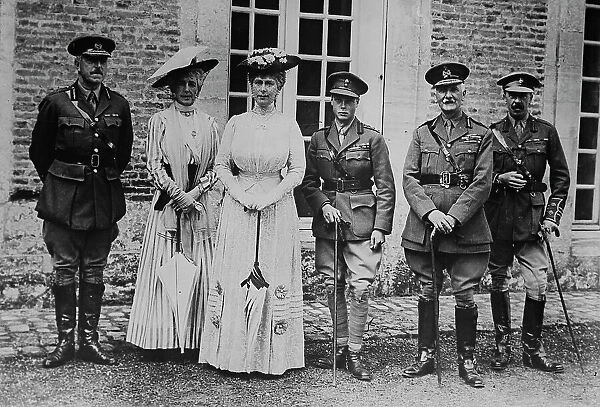 Sir Arthur Sloggett, Queen Mary, Prince of Wales, 11 Jul 1917. Creator: Bain News Service