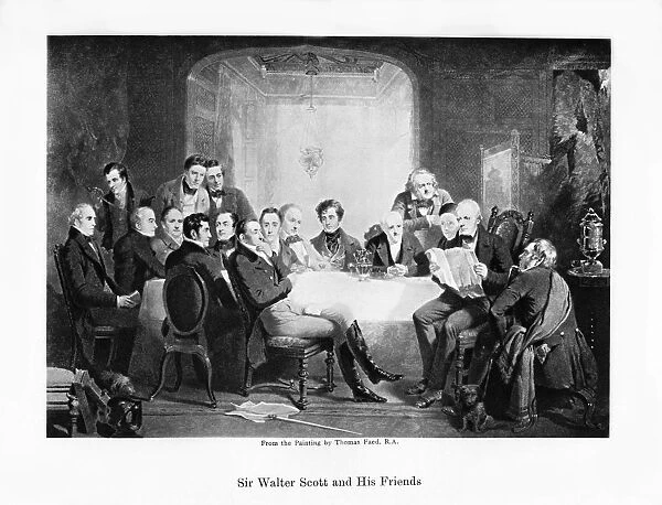Sir Walter Scott and his friends, c1849