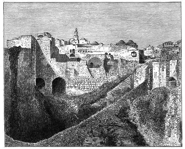 The southern ramparts of Jerusalem, c1890
