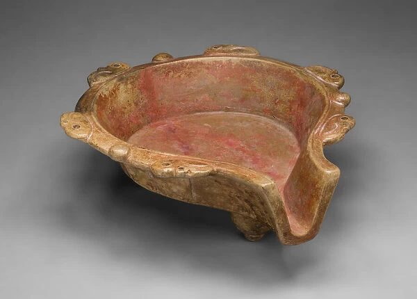 Spouted Dish with King Vulture Heads, 800  /  400 B. C. Creator: Unknown