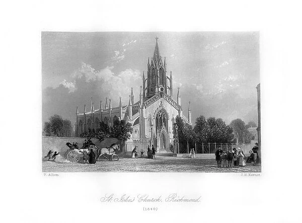 St Johns Church, Richmond, 1840. Artist: J H Kernot