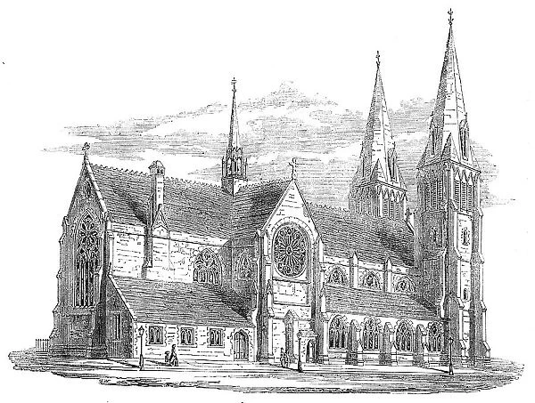 St Ninian's Cathedral, Perth, 1854. Creator: Unknown