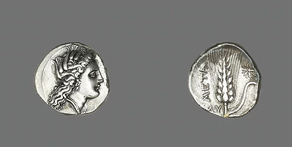 Stater (Coin) Depicting the Goddess Kore, 330-300 BCE. Creator: Unknown