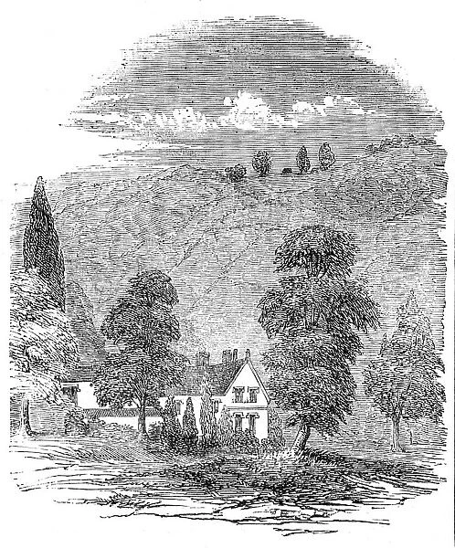 Stoney Middleton, the Seat of the late Lord Denman, 1854. Creator: Unknown