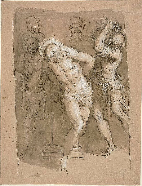 Study for the Flagellation of Christ, c.1602. Creator: Jacopo Palma