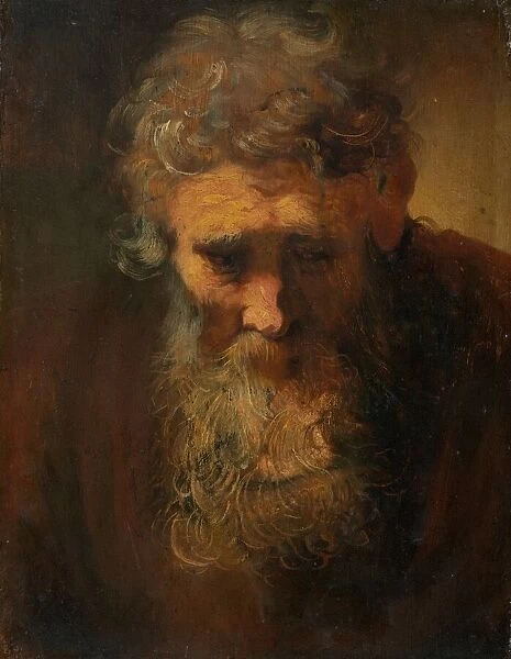 Study of an Old Man, probably late 17th century. Creator: Anon