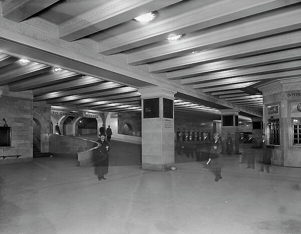 Suburban concourse with ramp, Grand Central Terminal, N.Y. Central Lines, New York, c1910-1920. Creator: Unknown