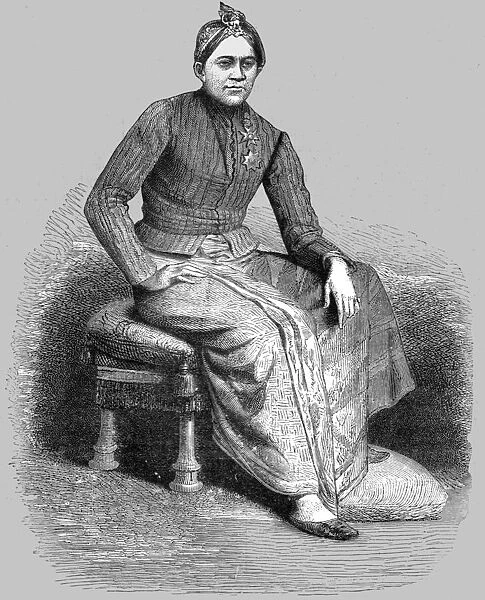 The Sultan of Djokojokkarta, Java; A Visit to Borneo, 1875. Creator: A. M. Cameron