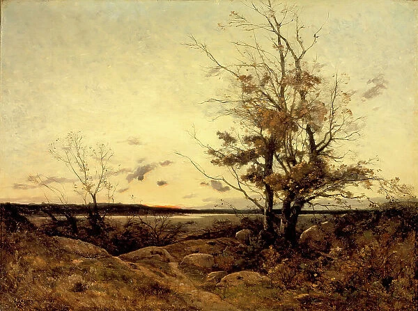Sunset Landscape, 1887. Creator: Henri-Joseph Harpignies