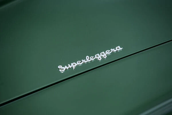 Superleggera logo on a 1961 Aston Martin DB4 GT previously owned by Donald Campbell