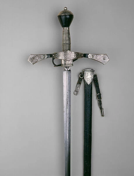 Sword with Scabbard for an Officer in the Bodyguard of the Elector of Saxony, Dresden, c