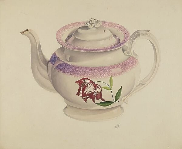 Teapot, c. 1938. Creator: Edward White