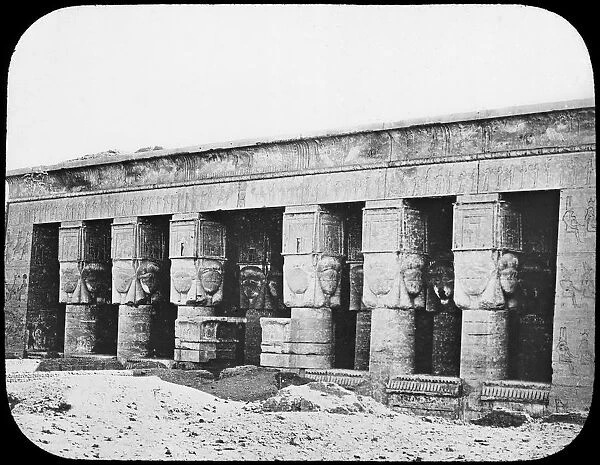 Temple of Hathor, Dendera, Egypt, c1890. Artist: Newton & Co