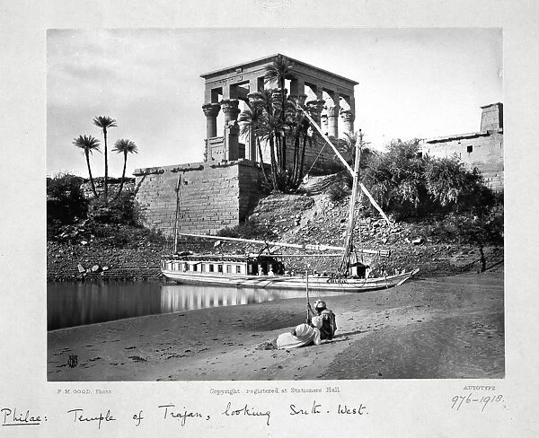 The Temple of Trajan, looking south-west, Philae, Egypt, c1860-1890
