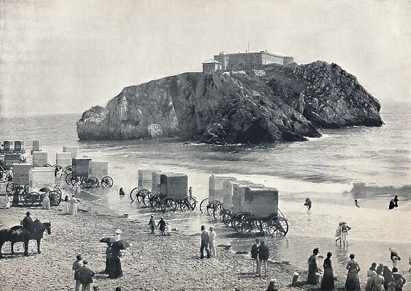 Tenby - St. Catherines Rock and Fort, 1895