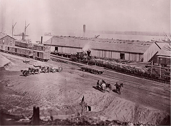 Terminus of U. S. Military Railroad, City Point, Virginia, 1861-65