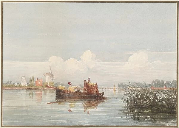 The Thames at Battersea, 1824. Creators: David Cox, David Cox the elder