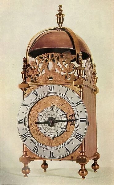 Thirty-Hour Striking and Alarum Brass Lantern Clock, 1947. Creator: Unknown