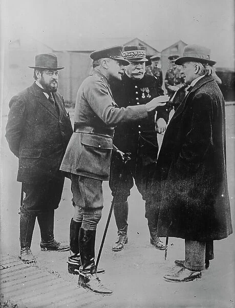 Thomas, Haig, Joffre, Lloyd George, 12 Sept 1916. Creator: Bain News Service